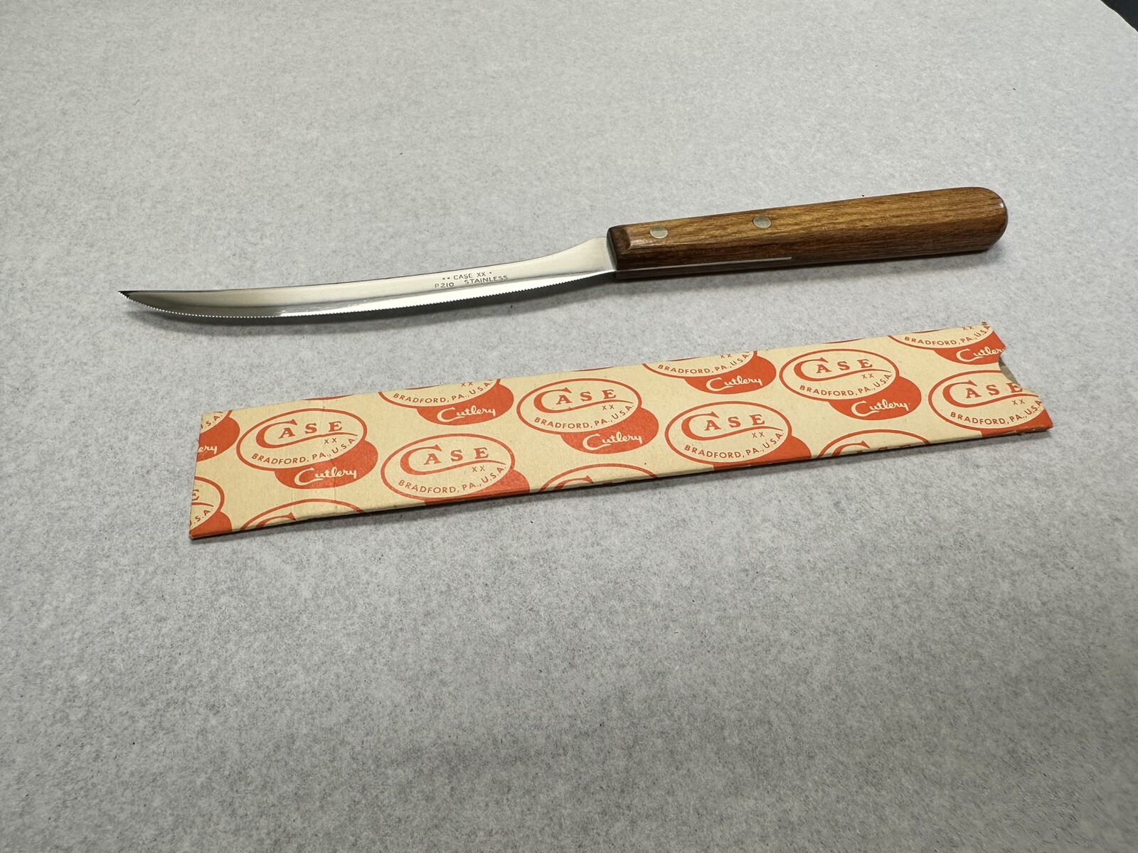 Vintage CASE XX P210 Tomato/Fruit Knife, Concave Ground Stainless eBay