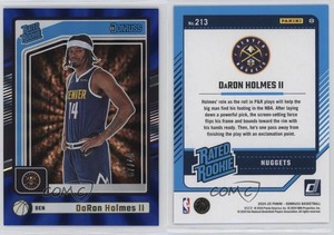 2024-25 Panini Donruss Rated Holo Blue Laser /49 DaRon Holmes II #213 Rookie RC