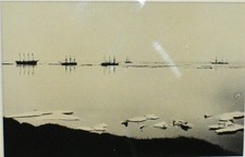 Photograph Greely Relief Expedition 1884 USS Thetis, USS Bear in Kingitok Harbor
