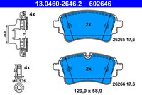 Ate 13.0460-2646.2 Bremsbelagsatz, Scheibenbremse FüR Audi