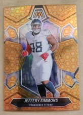Jeffrey Simmons 2024 Panini Mosaic Case Hit Honeycomb Tennessee Titans SSP