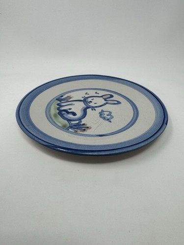 Vintage M A Hadley Pottery Bunny Rabbit Dessert Salad Bread Plate 7.5" - Picture 5 of 6