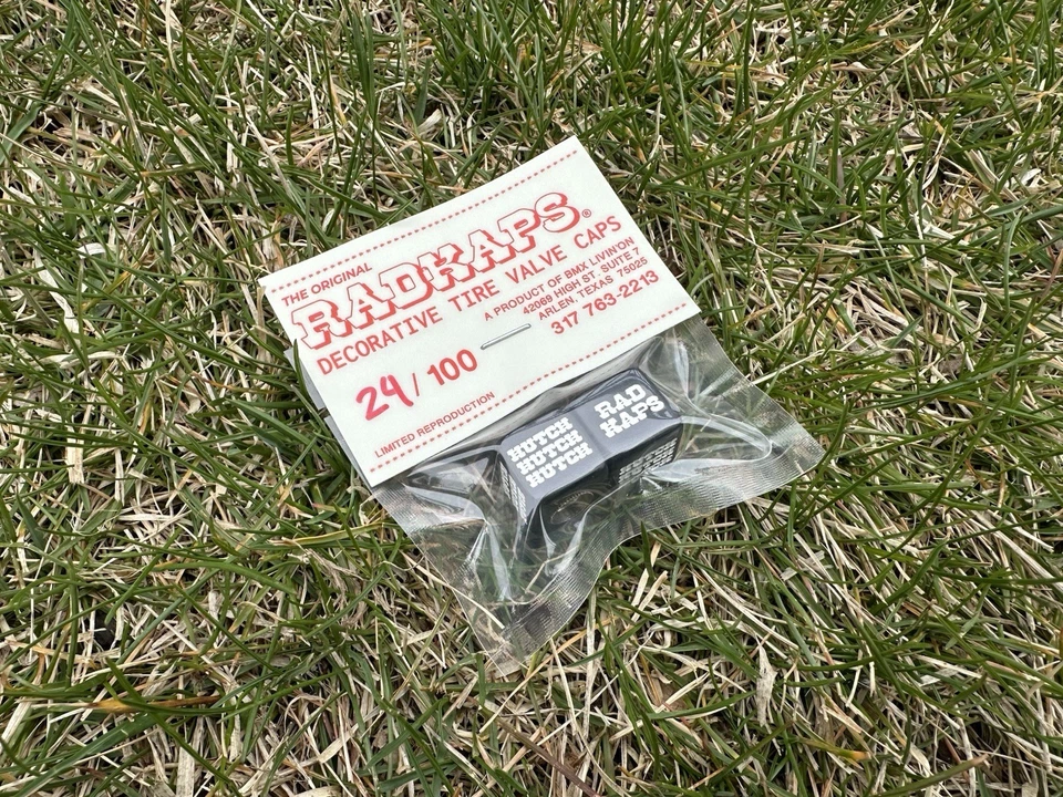 NEW! Hutch RADKAPS BLACK Valve Cap Reproduction Old School BMX Vintage RAD KAPS - Image 2 of 4