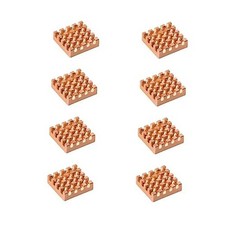 8PCS Pure Copper Heatsinks 15x15x5mm with Thermal Conductive Adhesive Tape