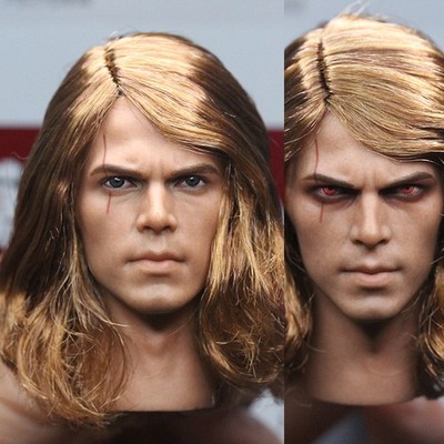 In Stock 1/6 Star Wars Anakin Skywalker Head Sculpt In Red Eyed /Normal Version