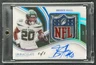 BREECE HALL 2023 PANINI IMMACULATE COLL PREMIUM NFL SHIELD LOGO PATCH AUTO 1/1