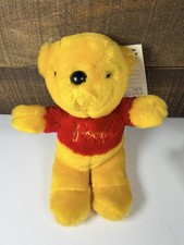 Vintage Disney Sears Winnie The Pooh Plush Stuffed Animal Bear With Tags 7"