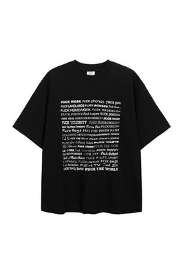 VETEMENTS TEE Black / Pink S/M/L/XL