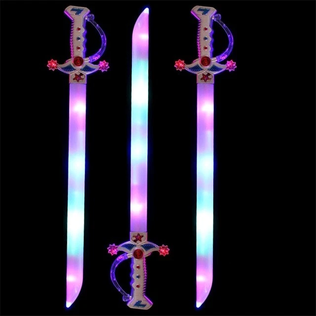 Set of 3 LED Toy Sword Sword Light Up The Party with LED Glowing Sword - Image 3 of 3