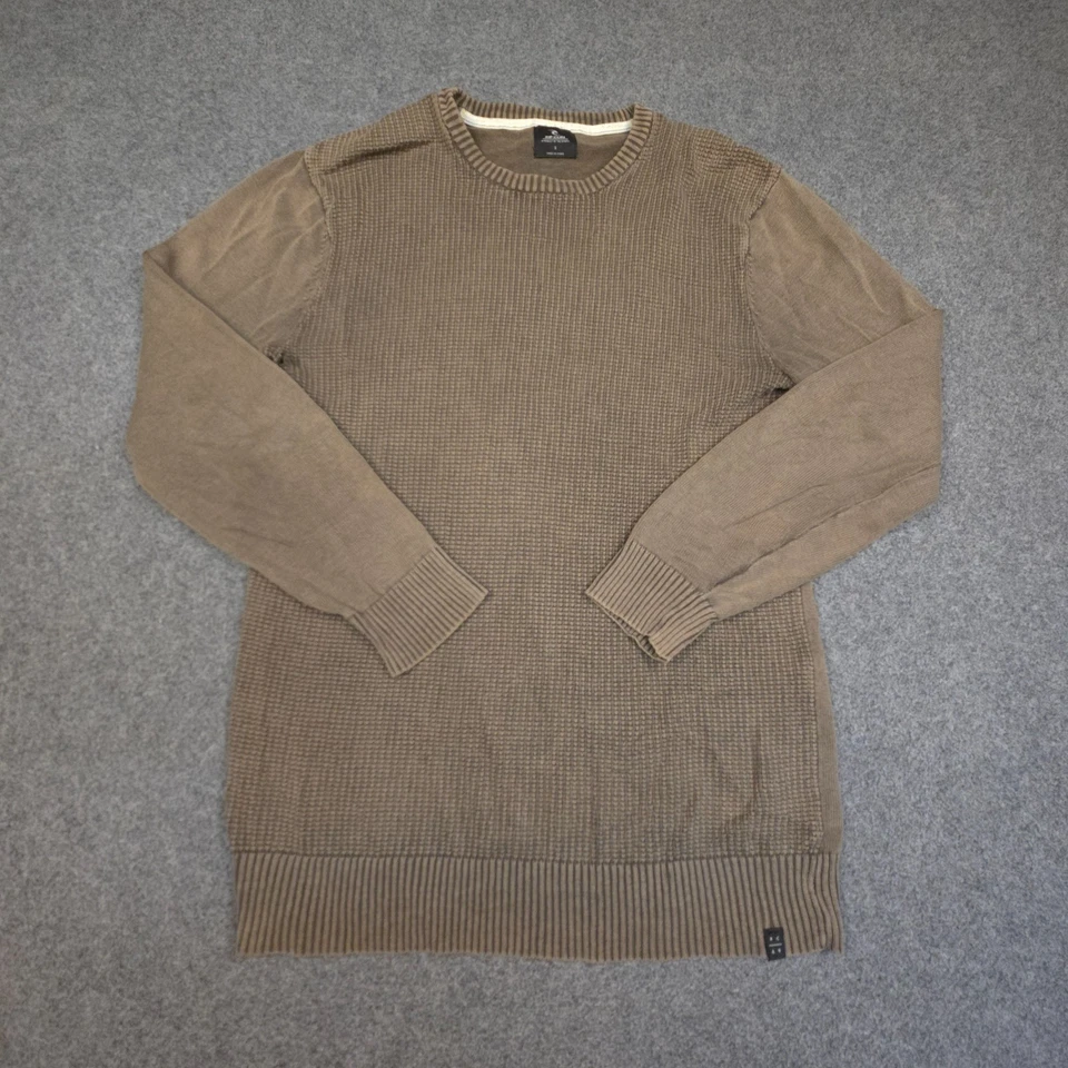 Rip curl Jumper Mens SMALL brown Long Sleeve Sweatshirt Winter knitted Size S - Image 2 of 4