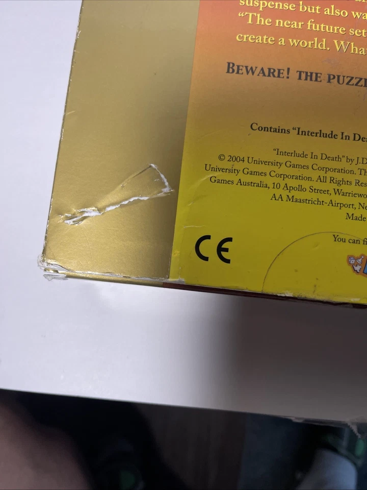 Rompecabezas misterioso JD Robb 1000 piezas rompecabezas interludio en la muerte 2004 Foto 3 de 4