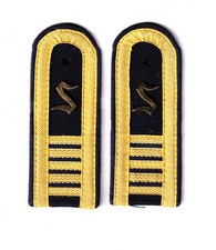 Volksmarine Offiziersschüler Schulterstücke 5. Jahr Studienjahr