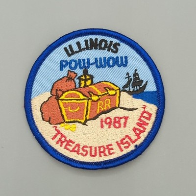 Illinois 1987 Pow Wow Treasure Island Patch 3''