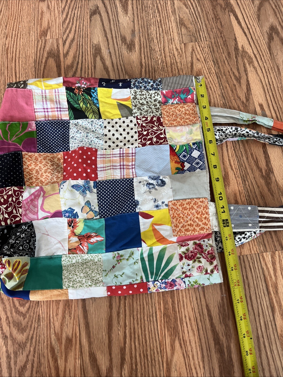 Patchwork Quilted Tote Bag Boho - image 18