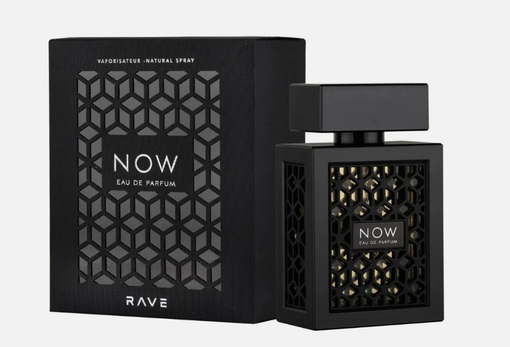 Now Rave By Lattafa Eau de Parfum Spray Perfume for Men 3.4 fl oz sealed NIB