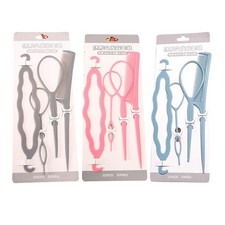 Hair Braiding Tool Kit for Kids  Adults  Complete DIY Pink, Blue, Gray