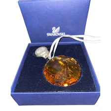 Swarovski SCS Limited Edition Crystal Ornament Amber 2010 Decor Fire Window