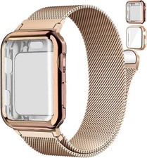 Stainless Steel Strap Compatible with Apple Watch Series 7 44mm Milanese Loop