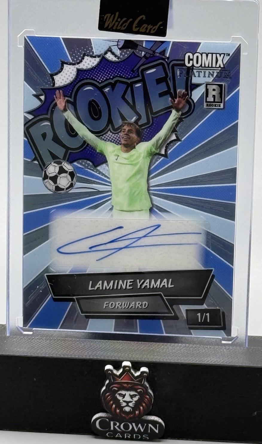 2024 Wild Card Lamine Yamal 1/1 Comix Platinum Rookie Auto Spain WorldCup 1 Of 1