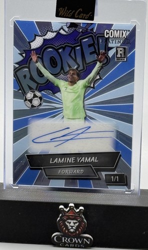 2024 Wild Card Lamine Yamal 1/1 Comix Platinum Rookie Auto Spain WorldCup 1 Of 1