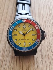 Seiko Alba Sports 80s Quartz Diver Watch Rotating Bezel Used From Japan