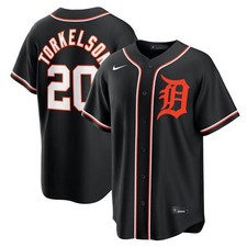 Detroit Tigers Spencer Torkelson Nike Black Out Fashion 2026 Official MLB Jersey