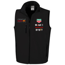 Abbigliamento RedBull Oracle Racing F1 Softshell Uomo Smanicato Gilet Invernale