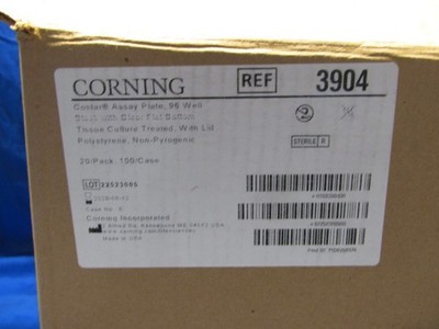 Corning Costar 3904 Assay Plate Microplate 96 Well Full Case of 5 Boxes