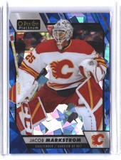2023-24 O-Pee-Chee Platinum #6 Jacob Markstrom Blue Fragment #/125