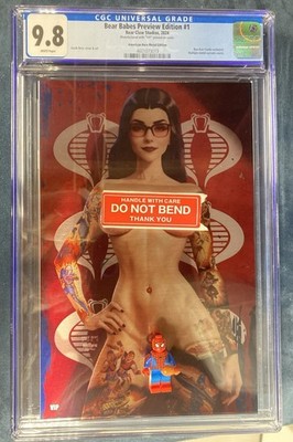 Bear Babes #1 Baroness VIP American Hero METAL Edition Nude Tats Cobra Gi Joe