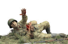 1/35 Wounded Soldier Infantry RESIN FIGURE MODEL KIT Unassembled Unpainted NEW