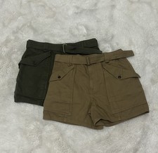 Banana Republic Factory Denim Twill Safari Shorts Bundle size 8 NWT