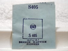 GS S405 Watch Crystal For Benrus Pioneer Warwick - 19.7 x 19.7 mm - Replacement