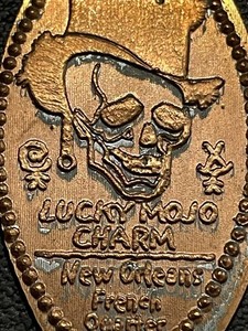 Lucky Mojo Charm New Orleans French Quarter (Retired) Zc Elongated Penny #070897