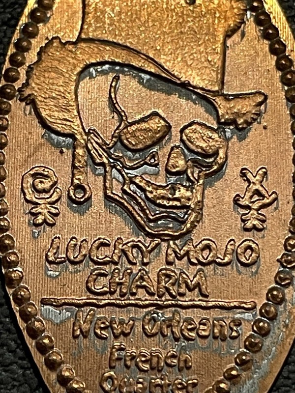 Lucky Mojo Charm New Orleans French Quarter (Retired) Zc Elongated Penny #070897
