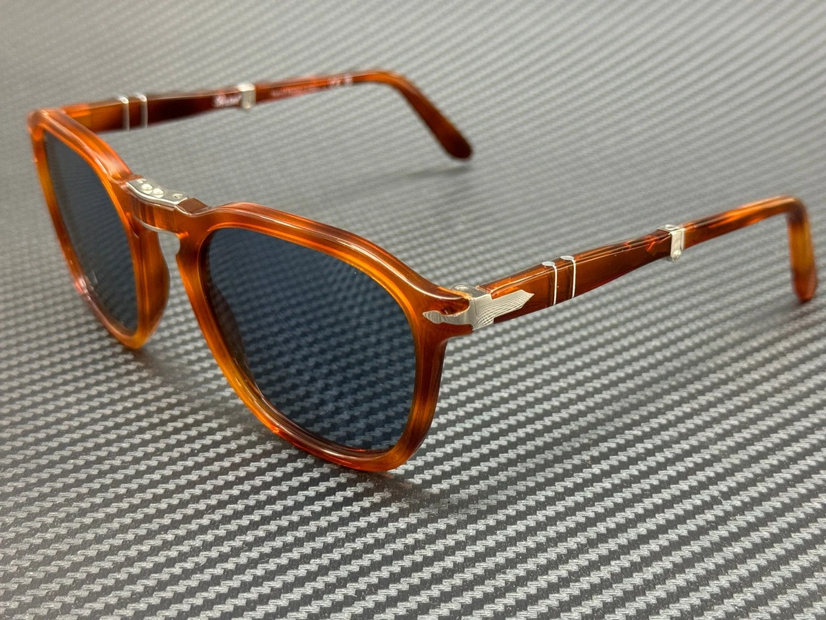 PERSOL PO3345S 96 56 Terra Di Siena Brown Blue Unisex 54 mm Sunglasses