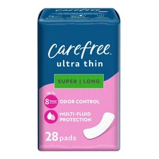 Ultra Thin Extra Long Sanitary Pads Unscented without Wings 28 Count