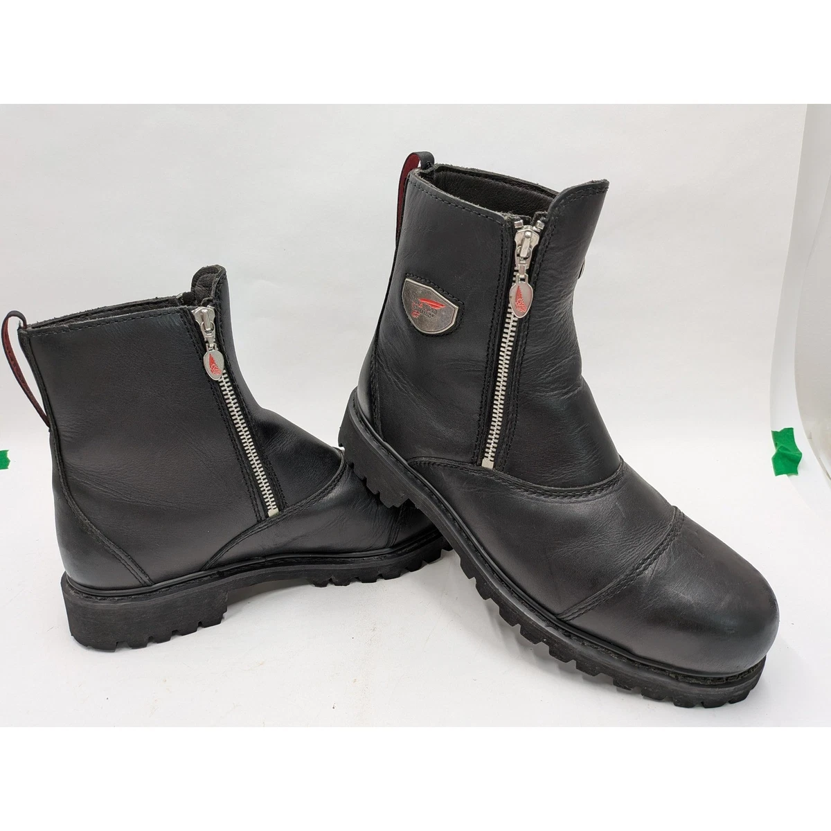 Zip Boots Black Red Wing Shoes for Men for Sale | Shop New 