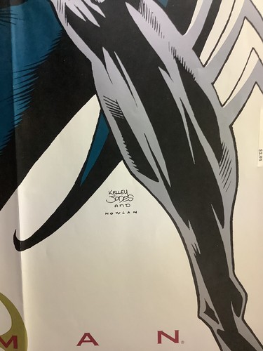 Poster Vintage Azrael Batman Knightfall 14x29 Cavaliere Oscuro Detective DC COMICS - Foto 8 di 13