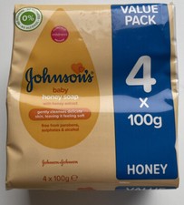 Johnson's Baby Honey Soap - 4 x 100g