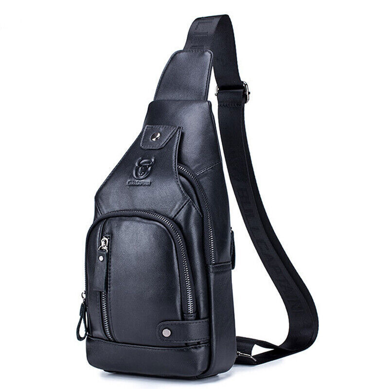 バックパック Sling Backpack Mens Chest bag Crossbody Bag Shoulder Bag Genuine