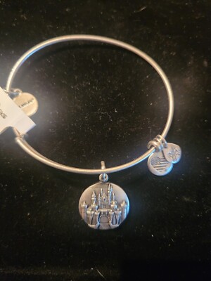 Disney Castle Silver Alex and Ani Bracelet sleeping beauty castle