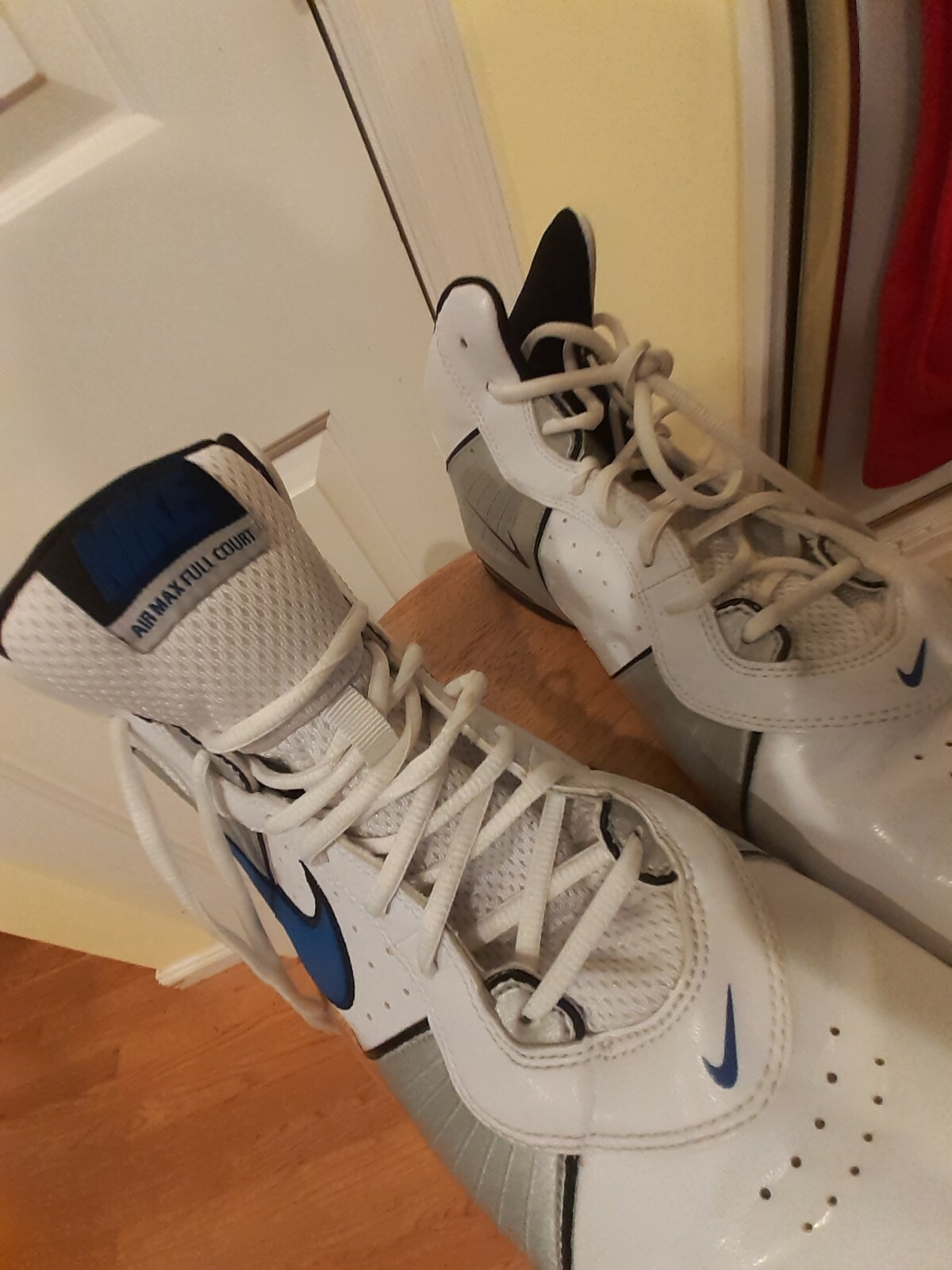 Rare Nike Air Max Full Court Mens Size 14 White Blue Mid Top 417792-105 image 4