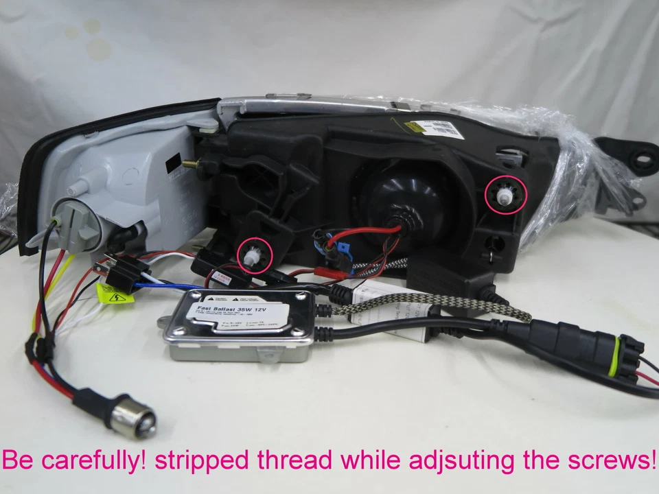 Mirage MK5 95-03 Guía LED Ojo de Ángel Proyector Faro BK para Mitsubishi LHD Foto 4 de 4