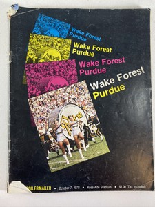 Wake-Forest-vs-Purdue-Boilermakers-Official-Football-Game-Program-Oct-7-1978