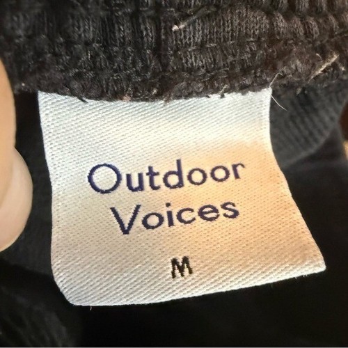 Felpa Outdoor Voices nera taglia media comoda abbigliamento attivo tasche allenamento - Foto 9 di 9