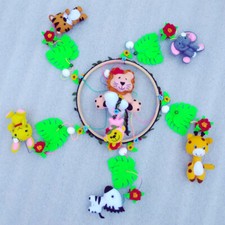 New Baby Felt Crib Bed Cot Mobile Animals Toys Dream Nursery Decorate Handmade