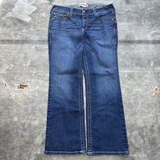 Ariat Jeans Women  s Blue Boot Cut Real Denim Stretch Western Riding Rodeo