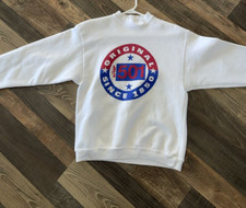 Levi's 501 Since 1850 Graphic Sweatshirt White Size Small