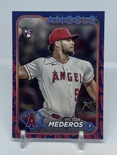 2024 Topps team color border Victor Mederos RC *Free Shipping* Angels